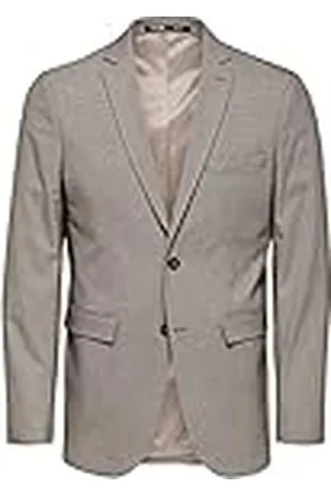 SELECTED Herr Slhslim-Liam BRWN Hounds BLZ Flex B Noos Blazer, , 90