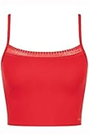 Sloggi Dam Go Ribbed Crop Top Pyjamastopp, , M