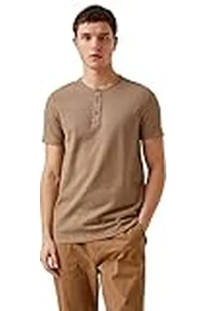Koton Herr button neck piké basic t-shirt, , XXL