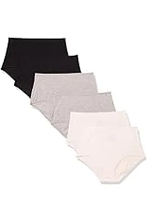 Amazon Damunderkläder med hög midja (finns i plusstorlek), paket med 6, , Small
