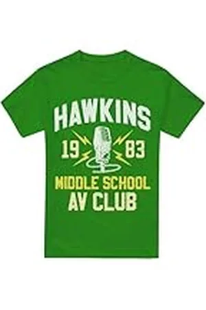 Stranger Things – Hawkins Middle School unisex t-shirt, grön ( , Large, , L