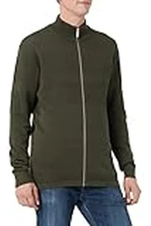 SELECTED Slhmaine Ls stickad cardigan för män W Noos tröja, , L
