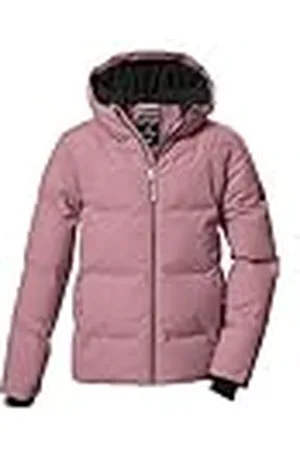 Killtec Flicka quiltad jacka/vinterjacka med huva KOW 357 GRLS QLTD JCKT, puderrosa, 152, 42150-000, , 152
