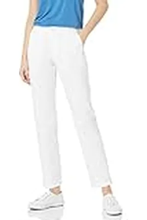Amazon Dam klassisk rak passform stretch twill chinos byxa, , 20