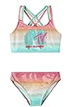 NAME IT Namn IT flicka Nkfmyxti MTV Cplg bikini, Aqua Splash, 146/152 cm