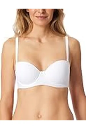 Schiesser Dam bandeau-bh med avtagbara remmar och glidande kupor enkel jersey – unik Micro, , 75C, , 75C