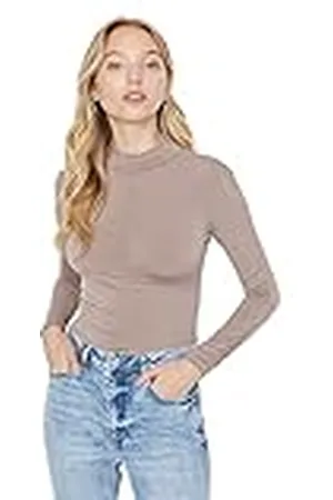 Trendyol Bodysuit Dam Rund Hals I Stickad Tight Skjorta, , S