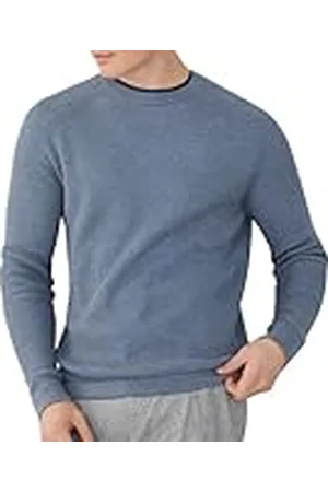 Hackett Herr Micro Rib Crew Stickade, , XS