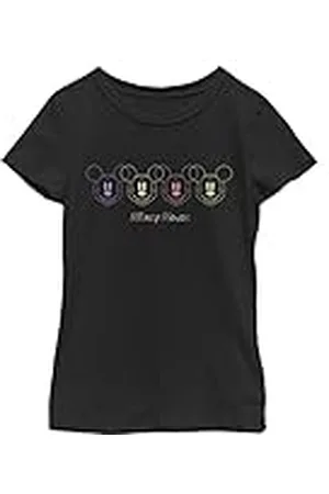 Disney Flickors neon ansikten t-shirt, , S