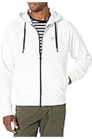 Armani Exchange Huvtröja, dragkedja closure, sweatshirt fram logo, , XS