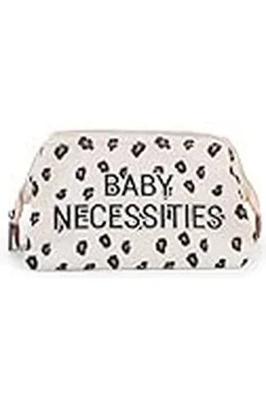 Childhome Necessities för baby/barn, necessär, vattenavvisande, rymlig, dragkedja, babynecessities, leopardmönster