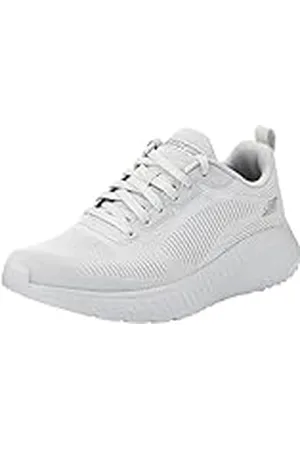 Skechers Herr BOBS Squad Chaos Prisma fet träningsskor, ljusgrå konstruerad stickad, 11 UK, , 46 EU