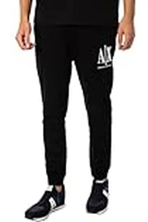 Armani Exchange Icon Tracksuit Bottom sportbyxor för män, svart, M