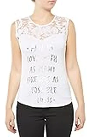 Guess Kvinnors Ramud stickad topp t-shirt