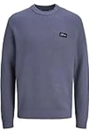JACK & JONES Jorportland Badge Knit Crew Neck, , XS