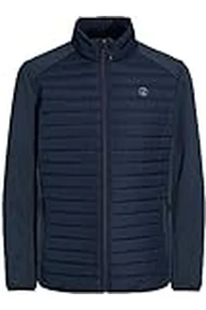 JACK & JONES JACK&JONES Herr JJEMULTI Quilted Collar NOOS quiltad jacka, marinblå blazer/detalj: set i ärmar, S, , S