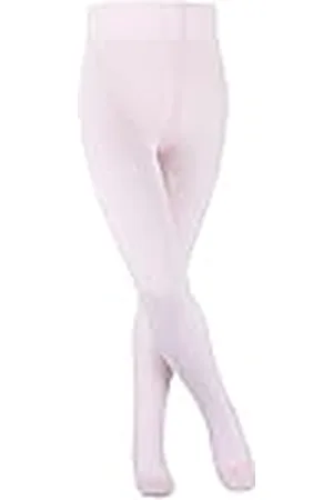 Falke Unisex, barn, familj, strumpbyxor, ventilerande, hållbar, biologisk bomull, ogenomskinlig, med komfortlinning, halkfri, slitstark, platt söm för tryckfri fotspets, 1 st, Rosa (pulverros 8900)
