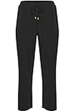 Kaffe Kaffe kurva dam plus size byxor joggare tröja lös elastisk tråd