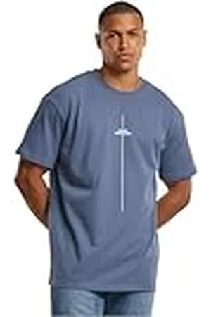 Merchcode T-shirt för män, 100% bomull, vintage, blå, XXL, , XXL