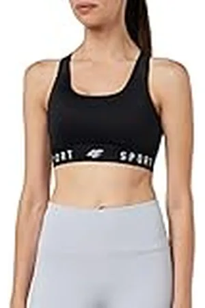4F Dam H4Z22-stad350 Sport Bra, djupsvart, XS, , XS