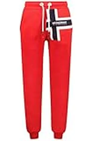 Geographical Norway Miale herr miale joggingbyxor stil - mjuka bekväma sportkläder - avslappnad bomull för män - höst vinter vår sommar (röd XL), , XL