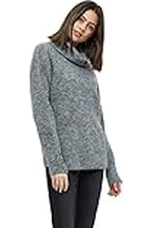 DESIRES Dam Juna Turtleneck, mörkgrå melange, XXL