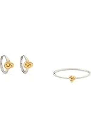 Kate Spade Double Knot Hoops & Armband, Silver/Gold
