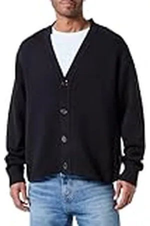 JACK & JONES JORRINO stickad kofta BLK, , M
