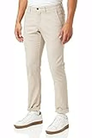 Hackett Herr textur chinos byxor, helt enkelt taupe, 36 W/32 l