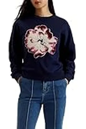 Ted Baker WMB-RAYNAHH-grafisk blommig tröja marinblå, , 32