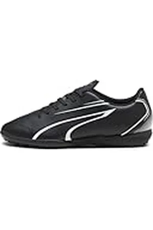 PUMA Vitoria Tt fotbollssko för män, svart Vit, 40.5 EU