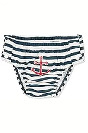 Playshoes Baby pojkar UV-skydd blöjbyxor maritimm för knopp simblöja, blå (marinblå/vit), 3–6 månader (storlek: 62/68)