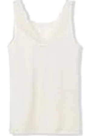 Calida Sensual Secrets-tanktopp för kvinnor, bröstområde i V-form med halvtransparent spets, , 48-50