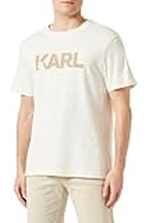 Karl Lagerfeld Flock Logo Crew Neck T-shirt, , XS