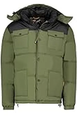 Geographical Norway Bareda herrjacka för män utomhus – långärmad regnjacka för män – vandringsregnrock – vår, sommar, höst, vinter (khaki S), , S