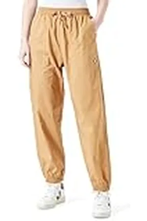 Champion Legacy Minimalist Resort W - Light Cotton Popeline Elastic Cuff Träningsbyxor, Kex Brun, XS Dam SS24, , XS