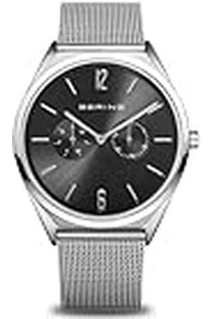 Bering Unisex Analogt Quarz Ultra Slim Collection armbandsur med Rostfritt stål Armband och Safirglas 17140-002