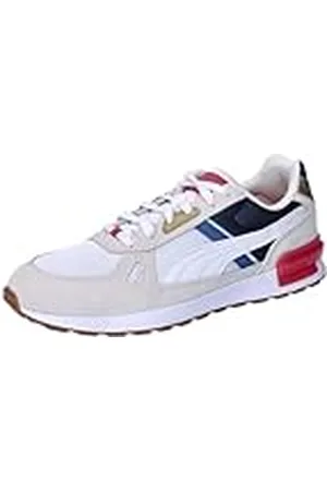 PUMA Unisex GRAVITON PRO sneakers, Warm White White-Club Navy-Club RED, 4.5 UK, Varm vit vit klubb marinblå klubb röd, 37.5 EU