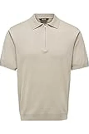 Only & Sons ONSWYLER Life REG 14 SS Zip Polo Knit, , XS