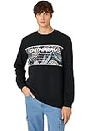 Koton Sweatshirt med tryck för män crew neck, , S