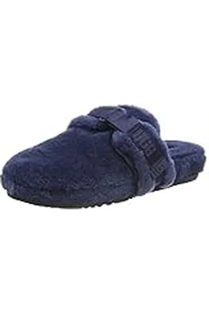 UGG Herr Fluff It Toffel, Mörk safir, 44 EU