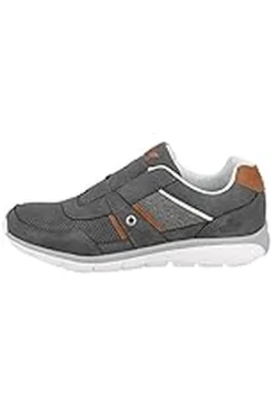 LICO Conner Slipper Herr Sneakers, Antracit/brun, 46 EU