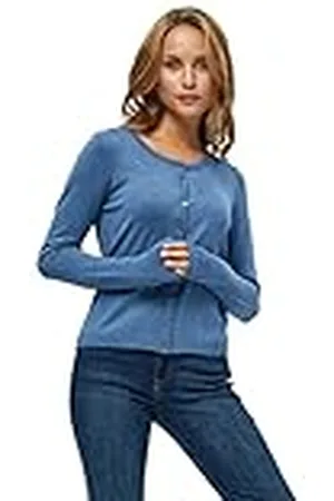 Minus Dam New Laura Cardigan, Denim blå melange, L