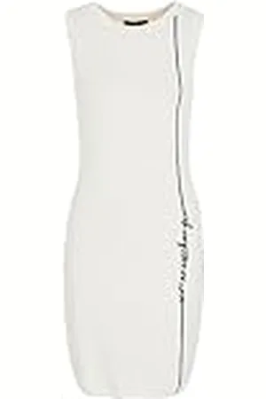 Armani Exchange Dam signaturlogotyp ärmlös stickad miniklänning, , S