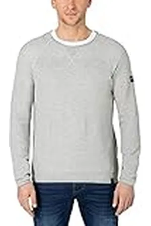 Timezone Honeycomb Crewneck herr, paloma grå melange XXL