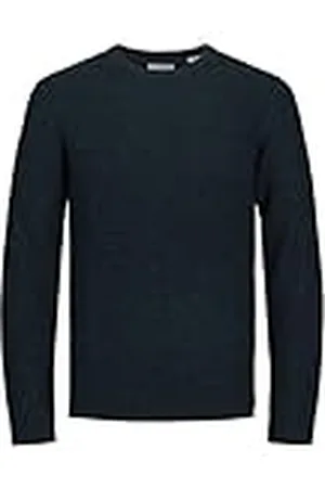 JACK & JONES Bestseller A/S JJEWILLIAM stickad crew neck SN stickad tröja, marinblå kavaj/detalj: twist, M, , M