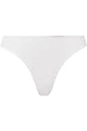 Calvin Klein Kvinnors genomskinliga marquisette stringtrosor, , XL