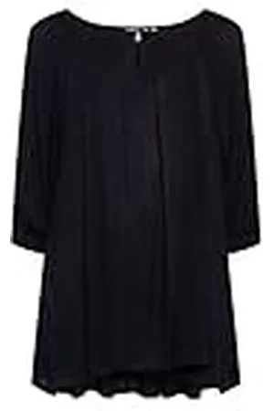 Kaffe Dam plus storlek Tunic 3/4 ärmar A-formad jacka, , 48