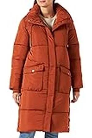 Kaffe Dam Puffer jacka vadderad kappa Longline huvad, Auburn, 40