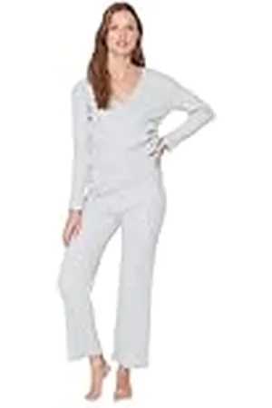 Trendyol Pajama-set – grön – vanlig, , XS
